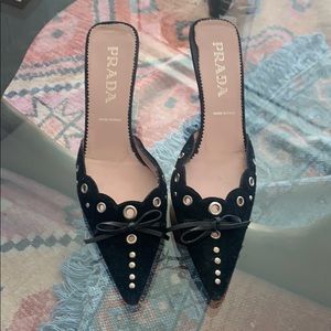 Vintage Prada kitten heels